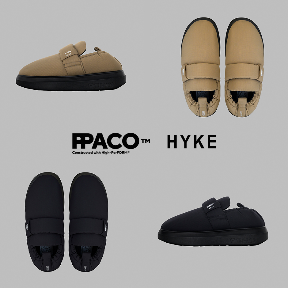 【数回着】HYKE × PPACO コラボ サンダル ハイク 26㎝ 黒 HYKE×PPACO 26AWコラボシューズ｜9月18日発売のお知らせ | st company